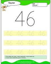 okul öncesi 1 sayısı çizgi çalışması